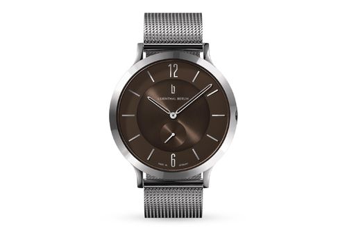 LILIENTHAL BERLIN - THE CLASSIC -  SILVER BROWN - mesh / 42,5 MM