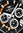 FIREFOX  - CHRONOGRAPH SILVER SURFER - schwarz orange / 45 MM