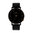 THREAD ETIQUETTE - MINIMALIST - matte black / black leather timepiece / 42 MM