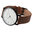 THREAD ETIQUETTE - CLASSIC - matte black / light brown timepiece / 42 MM