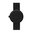 LEFF AMSTERDAM - TUBE WATCH D42 - black - black leather strap