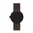 LEFF AMSTERDAM - TUBE WATCH D38 - black - brown leather strap