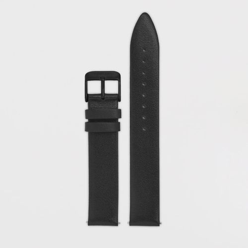 UHRWERK BERLIN - Leder Armband - schwarz - schwarz / 16 MM