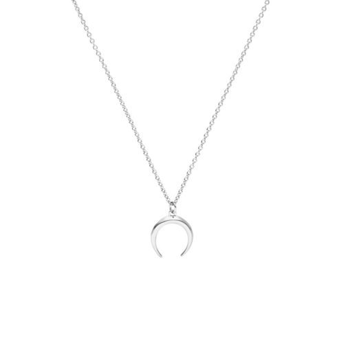 FAYE - MOON NECKLACE - silber