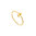 ANIA HAIE - GOLD TEXTURE DOUBLE DISC RING - gold