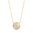 ANIA HAIE - MOTHER OF PEARL EMBLEM NECKLACE - gold