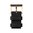 LEFF AMSTERDAM - TUBE WATCH T32 - brass - black case - black leather strap