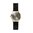 LEFF AMSTERDAM - TUBE WATCH T40 - brass - white case - black leather strap