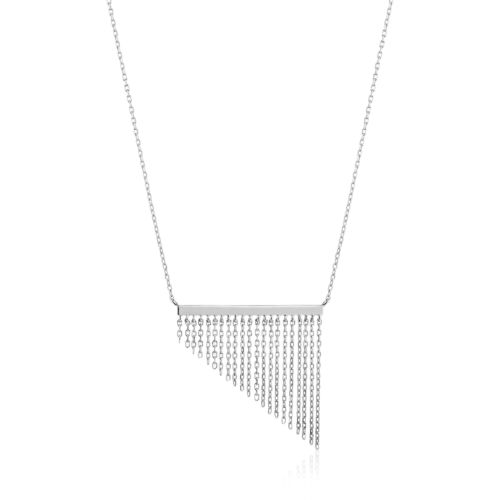 ANIA HAIE - FRINGE FALL NECKLACE - silber