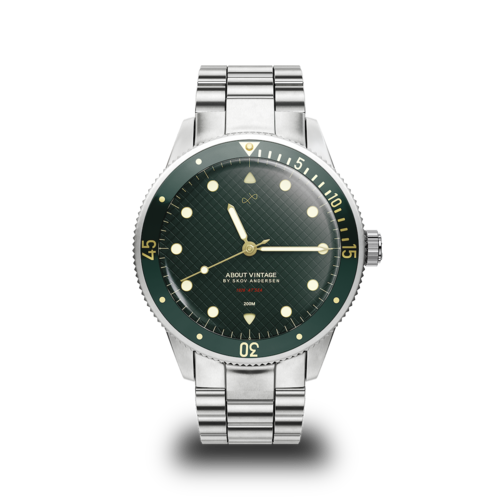 ABOUT VINTAGE - 1926 At'sea - steel - green turtle / 39,5 MM