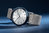 LILIENTHAL BERLIN - HUXLEY - BLUE SILVER - mesh silber brushed / 40 MM