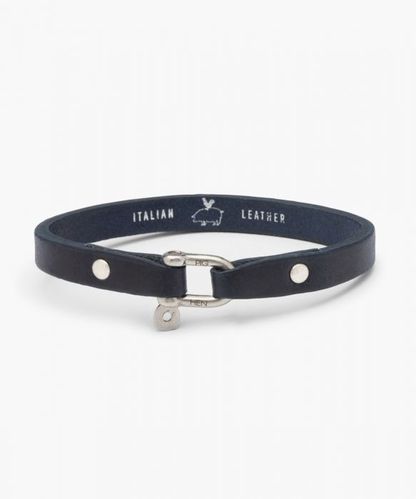 PIG & HEN - VICIOUS VIK LEATHER - Navy Silver