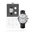 KRONABY - SEKEL - Hybrid Smartwatch Silver - Leather Strap / 38 mm