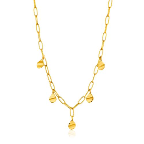 ANIA HAIE - CRUSH DROP DISCS NECKLACE - gold