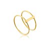 ANIA HAIE - MODERN DOUBLE RING - gold