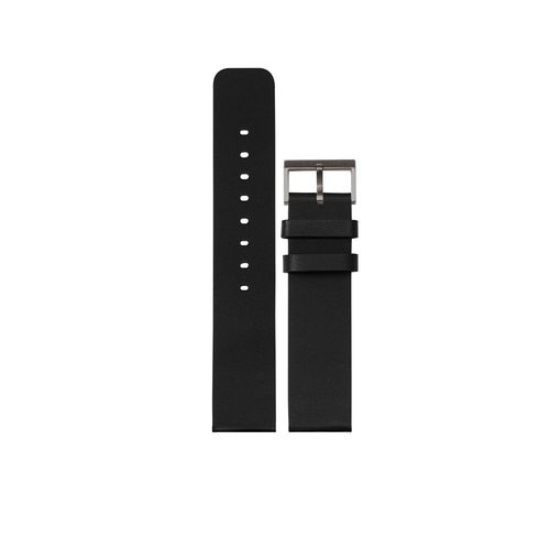 LEFF AMSTERDAM - T40 - black leather strap with steel buckle