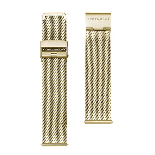 STERNGLAS - STRAP - Metallband - milanaise - gold / 20 MM