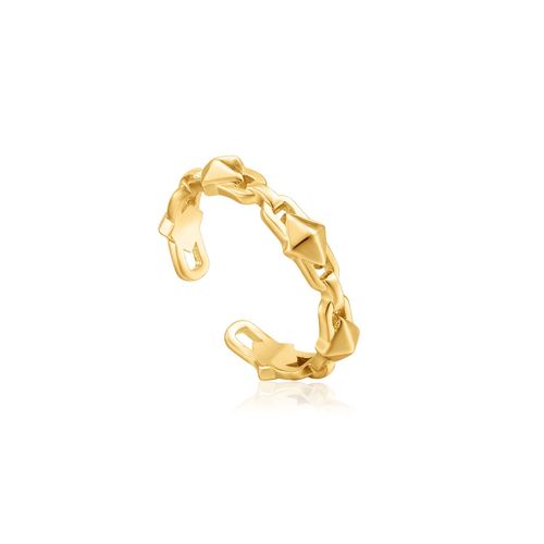 ANIA HAIE - SPIKE ADJUSTABLE RING - gold