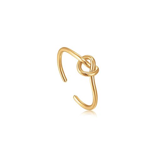 ANIA HAIE - KNOT ADJUSTABLE RING - gold