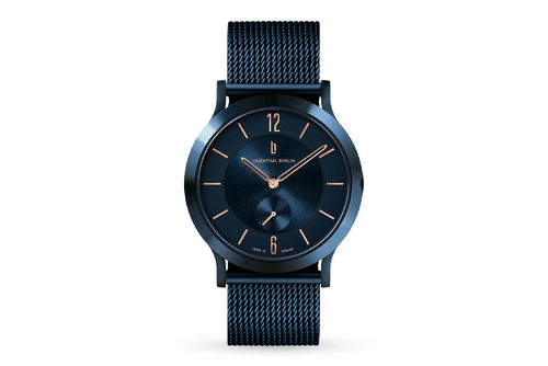 LILIENTHAL BERLIN - THE CLASSIC -  BLUE ROSE GOLD - mesh / 37,5 MM