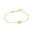 ANIA HAIE - MOTHER OF PEARL DISC BRACELET - gold