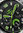 FIREFOX  - CHRONOGRAPH BATTLESHIP - schwarz grün / 43 MM