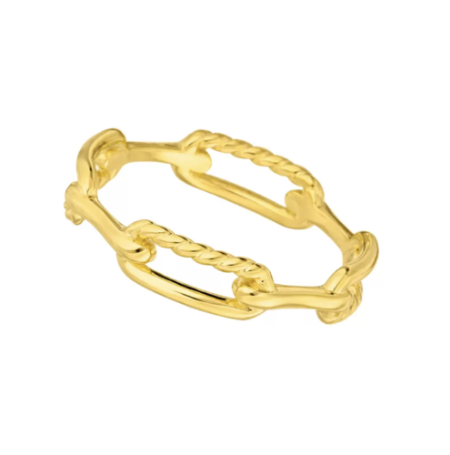 LEAF - CHAIN RING - gold