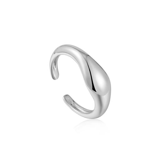 ANIA HAIE -  ADJUSTABLE RING - Making Waves - silver