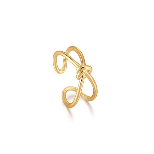 ANIA HAIE -  ADJUSTABLE RING - KNOT Double Band - gold