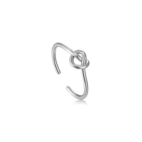 ANIA HAIE -  ADJUSTABLE RING - KNOT Single Band - silver