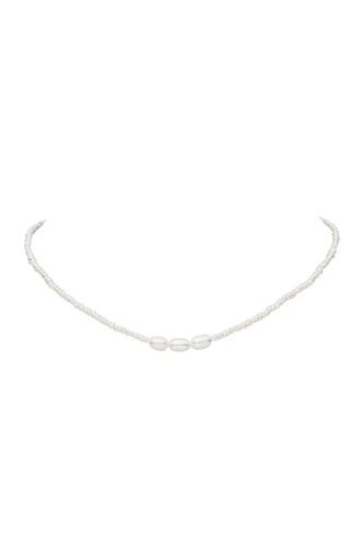 PAUL VALENTINE - FRESHWATER PEARL NECKLACE - silber