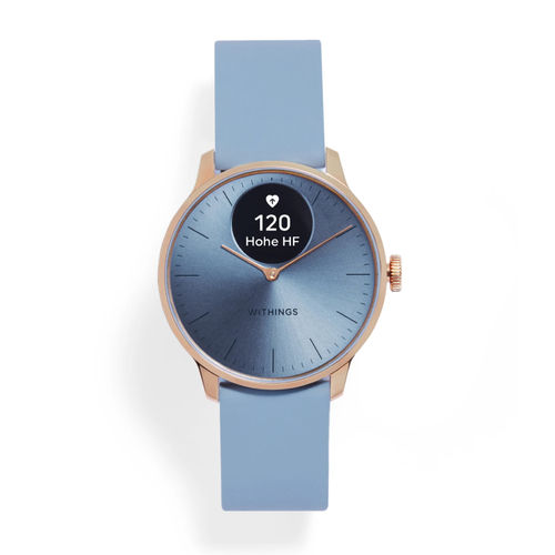 WITHINGS - SCANWATCH LIGHT - rosegold blue blue silicon 37mm