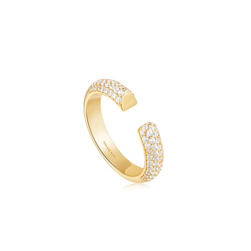 ANIA HAIE - ADJUSTABLE RING - Gold Pavé - gold