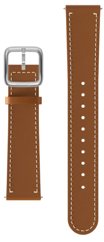 WITHINGS - WRISTBAND - LEDER - brown - silber /18mm